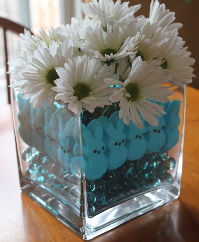 marshmallow peeps bunnies easter centerpiece