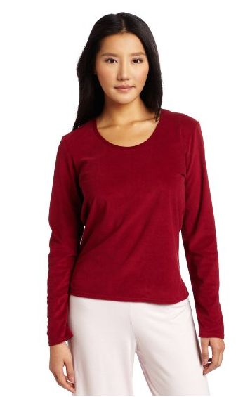 womens fleece sleep shirt