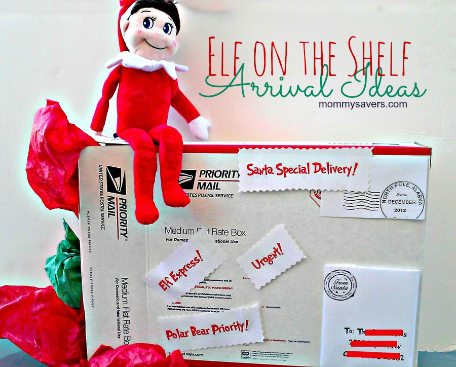 Elf on the Shelf Ideas for Arrival Mommysavers