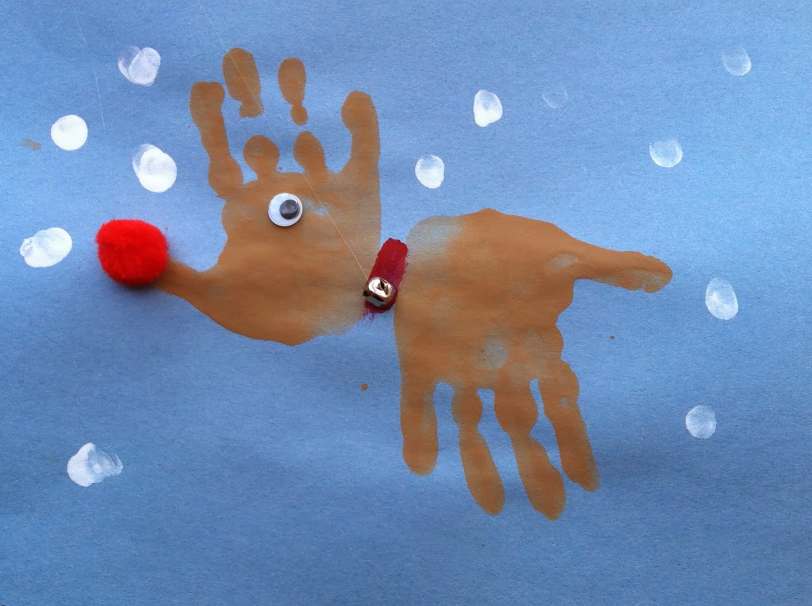 Fun Activities For Kids Christmas Handprint Reindeer Mommysavers 