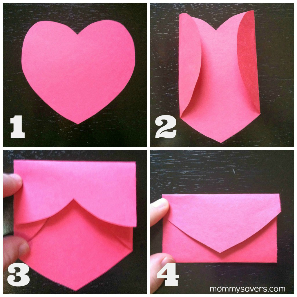 DIY Heart Envelope Card Mommysavers