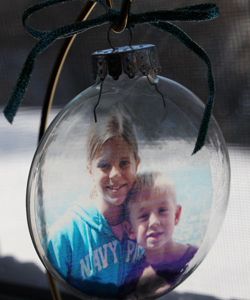 Photo Craft:  Transparency Photo Ornaments