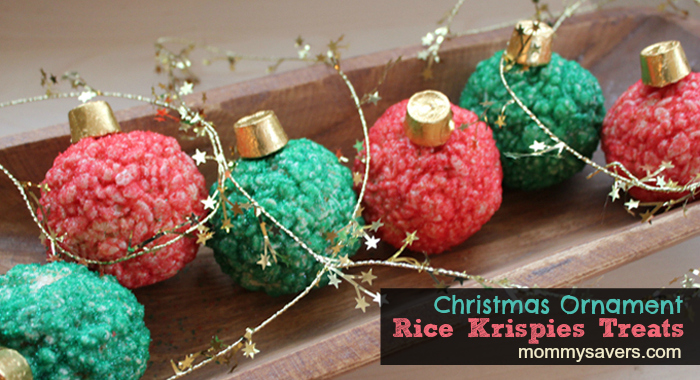 Christmas Ornament Rice Krispies Treats | Christmas Rice Krispie Treats Recipes You'll Love