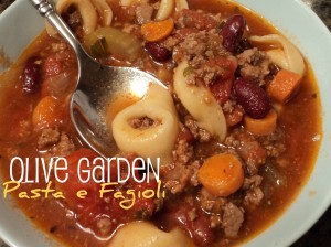 copycat recipe olive garden pasta e fagioli