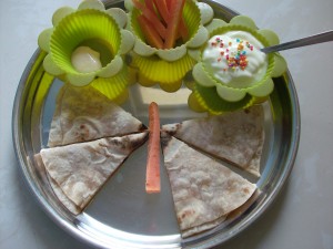 Muffin Tin Meal: Butterflies and Flowers