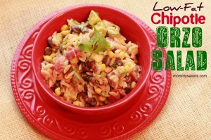 low-fat chipotle orzo salad