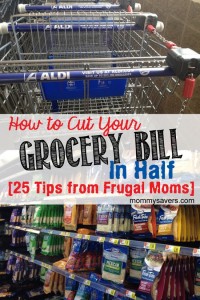 how to cut your grocery bill in half | mommysavers.com