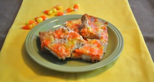 candy corn magic bars, halloween treats