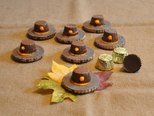 pilgrim hat cookies, thanksgiving treats