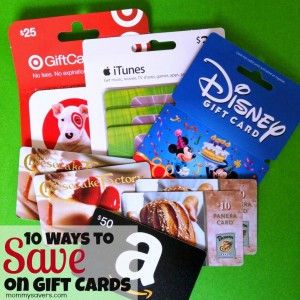 10 Ways to Save on Gift Cards - Mommysavers