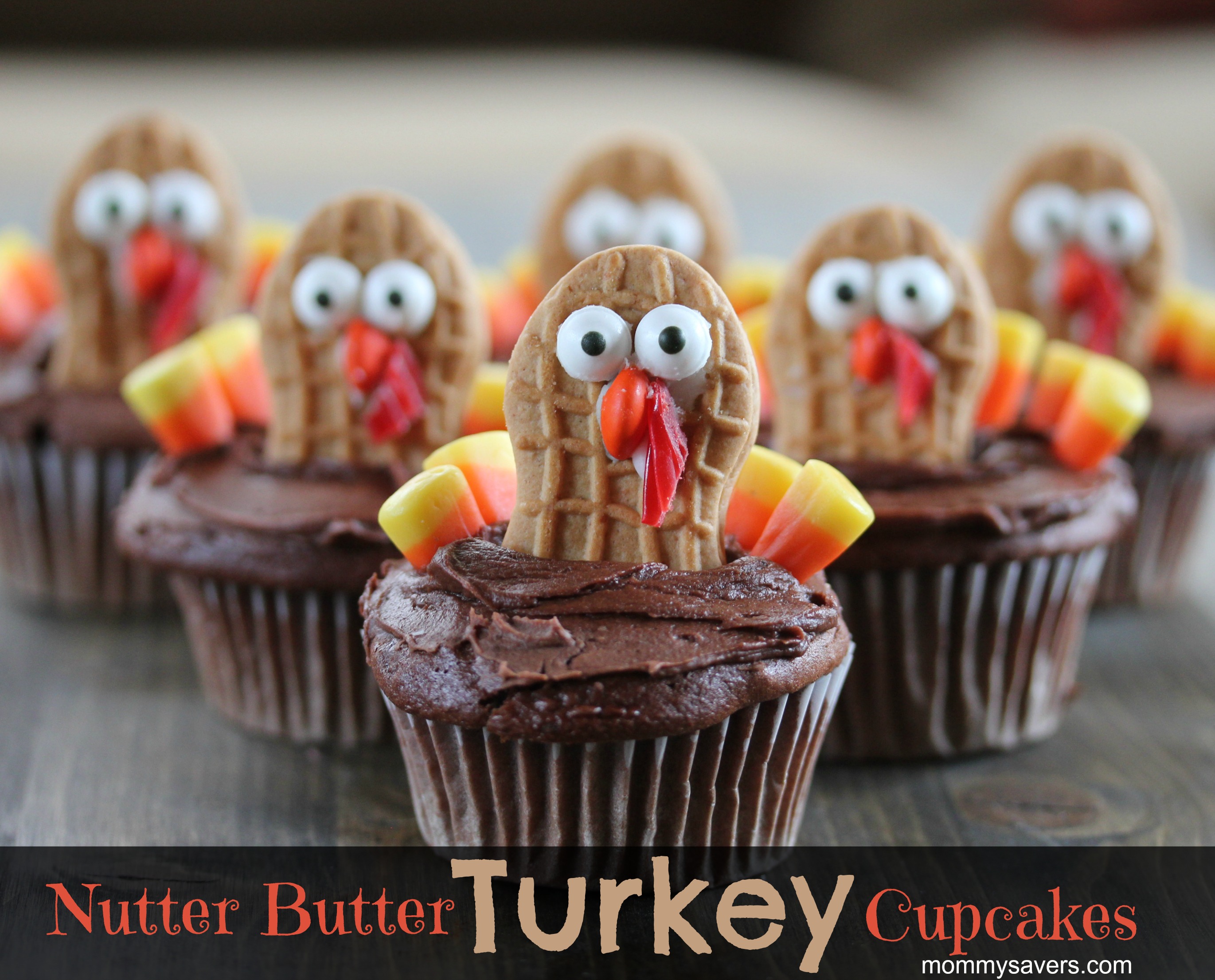 Nutter Butter Turkey Cupcakes - Mommysavers