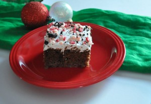 christmas baking treats, christmas poke cake