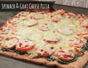 spinach and goat cheese pizza