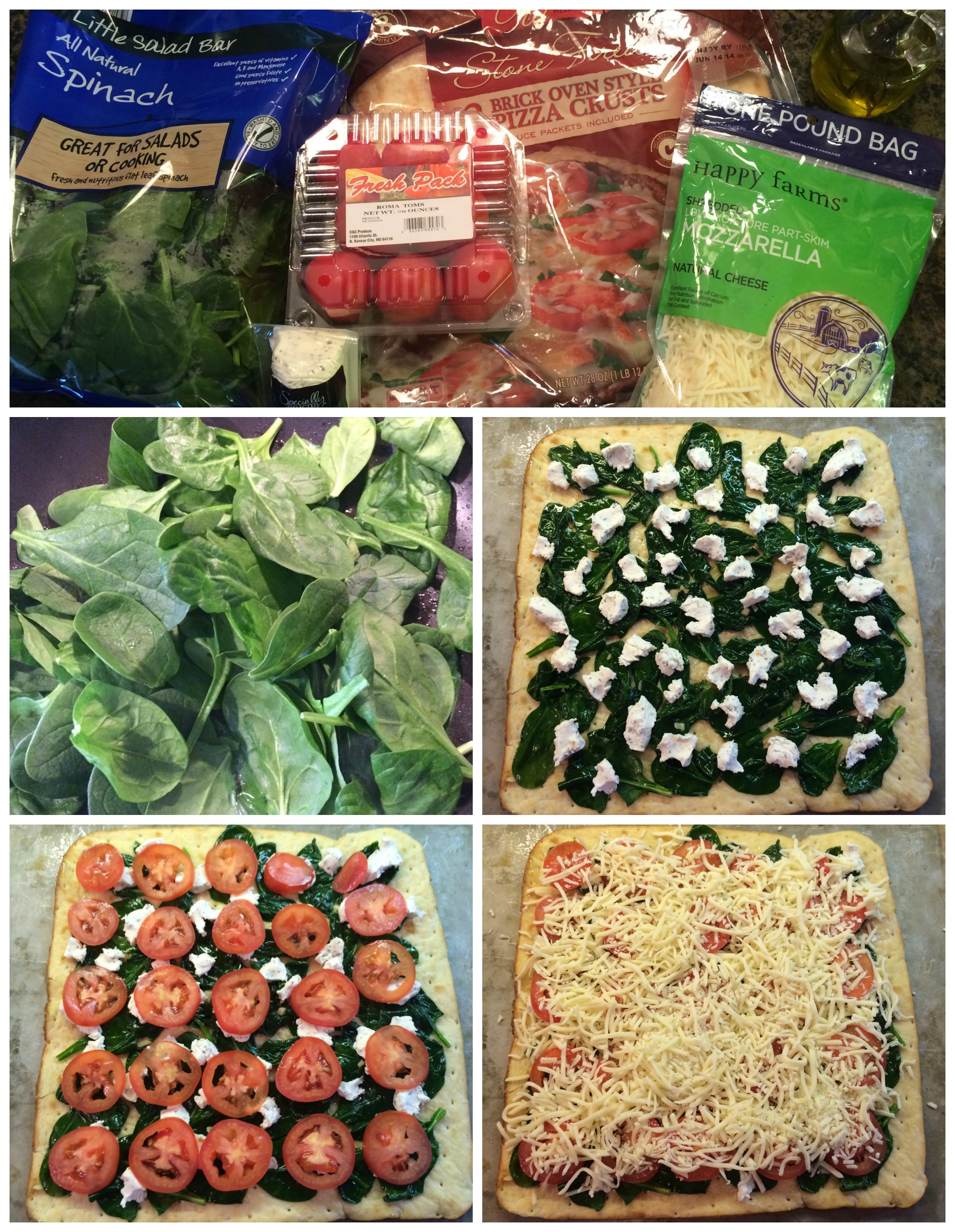 Spinach and Goat Cheese Pizza Mommysavers