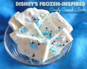 frozen inspired candy crunch bark