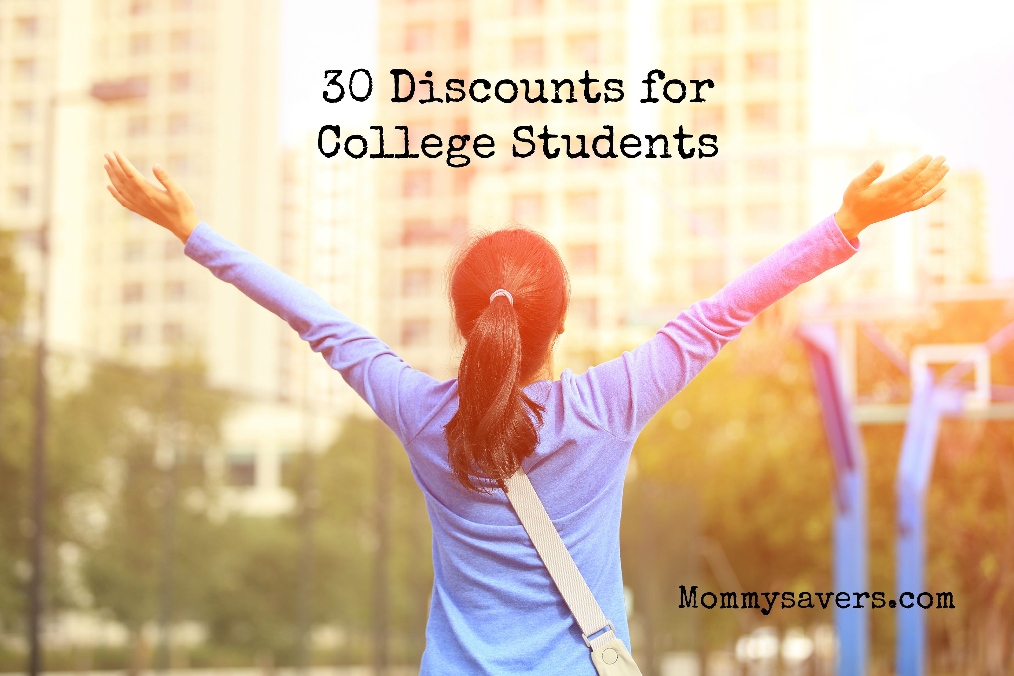 30 Discounts for College Students Mommysavers