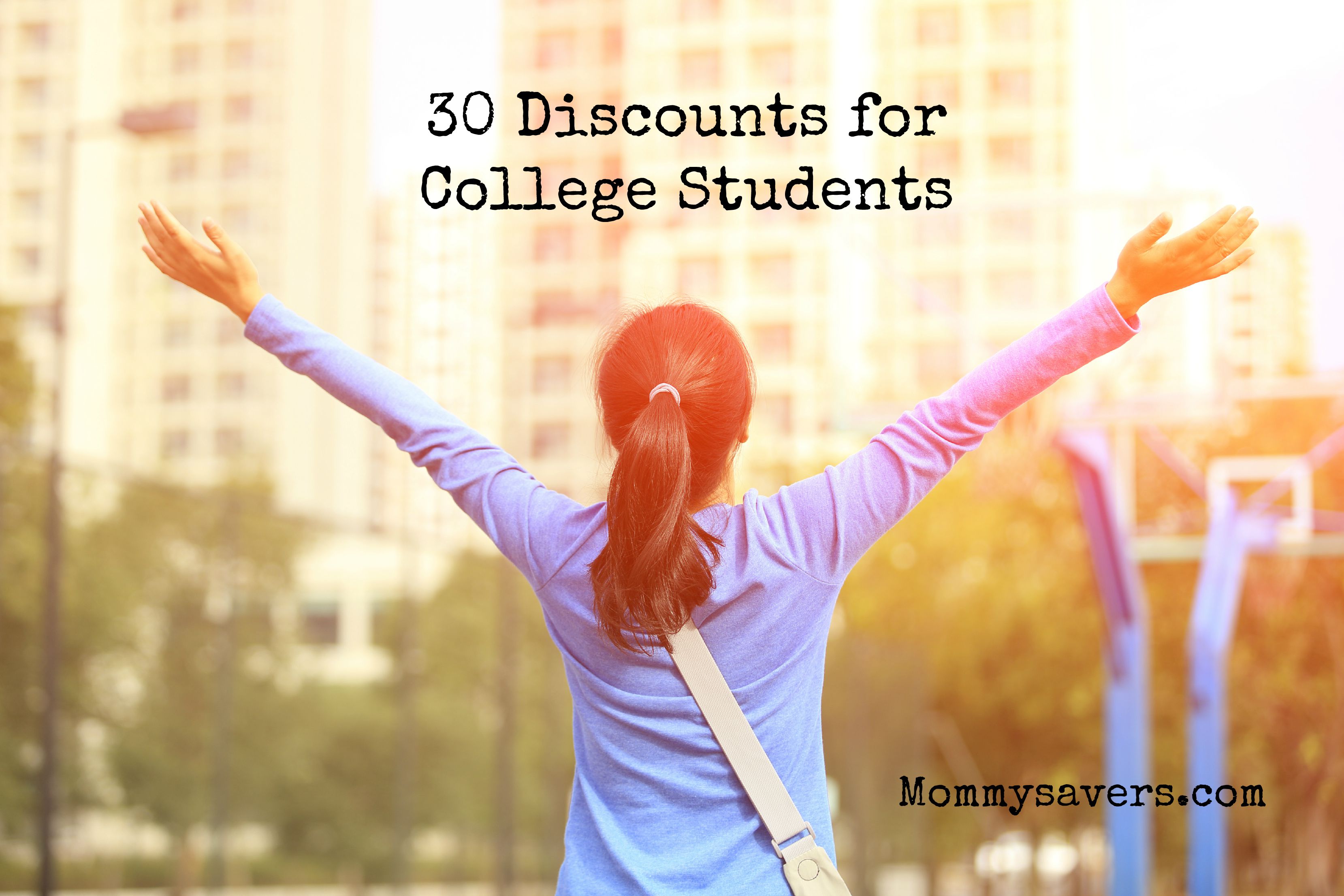 30 Discounts For College Students Mommysavers