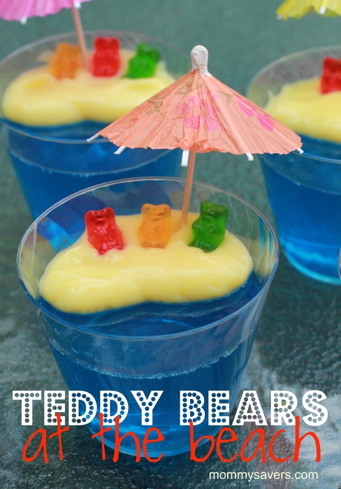 Teddy Bears at the Beach Jell-O Dessert