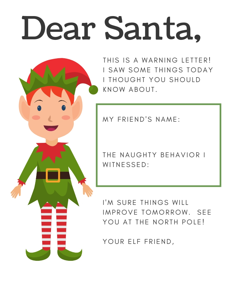 Elf on the Shelf Letters Mommy Savers
