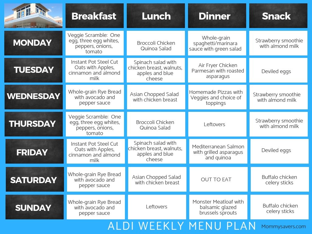 Meal Plan With Images Cheap Healthy Meals Iifym Meal Plan Aldi ...
