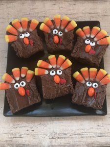 Turkey Brownies for Thanksgiving Dessert