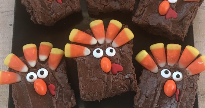 Thanksgiving Dessert Ideas: Turkey Brownies