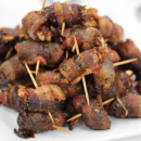 Bacon Wrapped Dates with Brie: Party Poppers